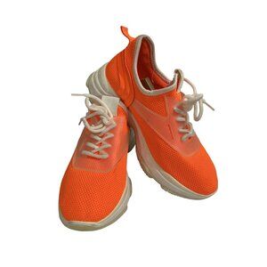 Le Stella Women's Size 10 Bright Orange Mesh Athletic Sneakers shoes